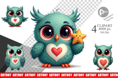 Eerie Owl Journey Clipart Product Image 1