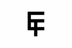 EF logo design vector template Product Image 1