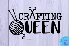 Funny Svg Crafter Svg Crafty Svg Crafting Queen Svg Craft Product Image 2