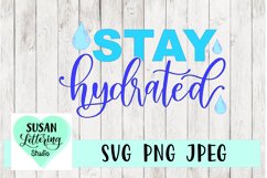 Stay Hydrated, Water, Water Drops , Water Bottle SVG Product Image 1