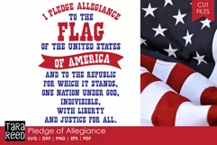 Pledge of Allegiance - America SVG and Cut Files for Crafter Product Image 1