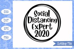 Social distancing expert 2020 SVG File Product Image 1