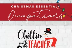 Christmas Teacher svg - a Teacher Christmas svg for crafters Product Image 5