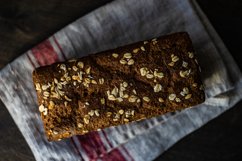 Healthy eating concept with freshbaked oatmeal bread Product Image 1