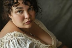 Round Chubby woman. Generate Ai Product Image 1