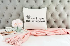 Thank You For Being You | Gratitude SVG Cut File Product Image 4