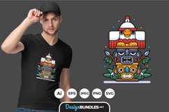 Totem Illustrations for T-shirt Design Product Image 1