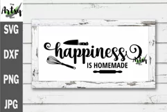 Happiness is Homemade, Noodle board svg, Noodle board decal Product Image 2