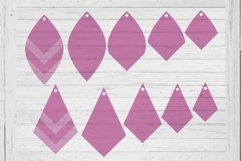 layer earrings template svg dxf png ai files Product Image 1