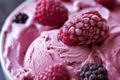 Fruity Berry ice cream. Generate Ai Product Image 1