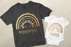 Mama mini svg, rainbow baby, mama rainbow, mommy and me svg. Product Image 2