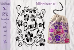 Summer cut file, flowers Bag svg, pillow svg, girls cut file Product Image 1