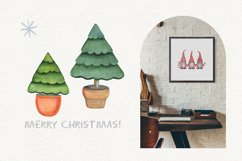 Watercolor Gnomies Cliparts. Christmas set Product Image 5