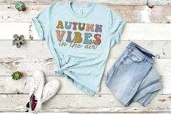 Autumn vibes in the air Design Retro Groovy SVG Product Image 4