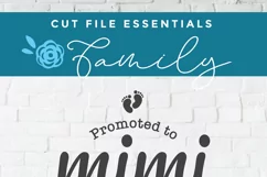 Mimi svg - a promoted to mimi grandma svg for crafters Product Image 4