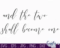 Two Become One | Valentine's Day Farmhouse Svg Love Sign Product Image 2