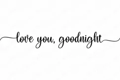 Love You, Goodnight - SVG DXF - Farmhouse Bedroom Sign - EPS Product Image 2