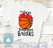 Basketball svg Busy Raising Ballers Svg, eps, dxf cut file Product Image 2