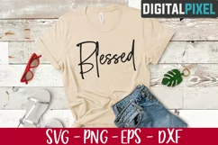 Blessed Svg, Faith Svg, Jesus Svg, Christian Svg, Quotes Svg Product Image 1