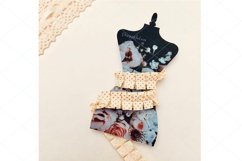 Thread spools template, floral pattern template thread spool Product Image 1