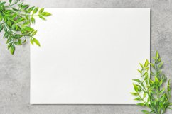Paper template mockup floral flat lay background stock photo Product Image 1