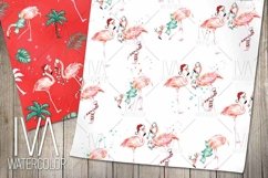 Tropical Christmas digital paper pack Product Image 4