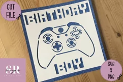 Birthday boy Gamer card| Paper cutting | Gamer card SVG Product Image 3