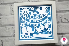 A new baby to love, paper cut design. SVG. Product Image 4