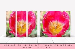 Spring Tulip Photo for Skinny Tumbler Wrap PNG Product Image 1