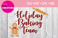 Christmas SVG|Holiday Baking Team|SVG DXF PNG EPS Product Image 1