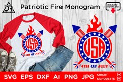 Patriotic Fire Monogram Product Image 1