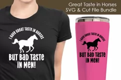 Great Taste in Horses - Horse SVG and Cut Files for Crafters Product Image 2