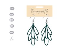Earrings Template SVG Product Image 1
