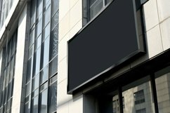 Sign Board Mockup on Building Wall Product Image 2