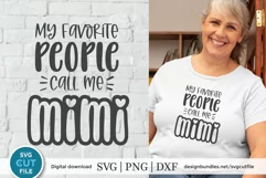 Mimi svg - a grandma mimi favorite people svg for crafters Product Image 1