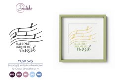Musik endet nie SVG | NotenSVG Product Image 1