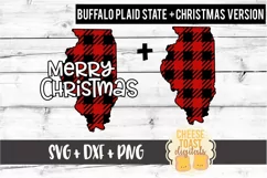 Illinois - Buffalo Plaid State - SVG PNG DXF Cut Files Product Image 2