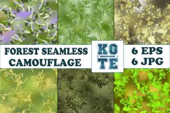 6 Seamless Military Forest Camouflage Product Image 1
