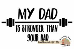 New dad gift svg, cute baby bodysuit workout quote svg dxf Product Image 2
