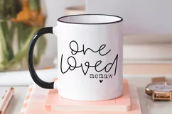 One Loved Memaw SVG - Memaw svg, Mothers Day svg, Grandma Product Image 2