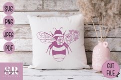 3D Rose Bee| Vinyl cutting | Bee SVG Product Image 5