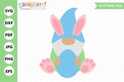 Easter bunny gnome | Spring gnome SVG Product Image 1