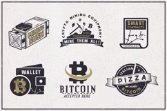 Bitcoin &amp; Blockchain Vintage Emblems / SVG / EPS Files Product Image 3