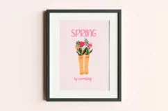Spring is Coming quote Sublimation PNG, JPG, EPS, PDF Product Image 2