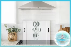 Bless the Food Family Love Religious Prayer Quote SVG Product Image 3