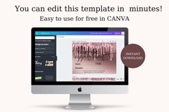 Rose Gold Glitter DIY Appointment Card Product Image 3