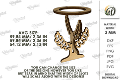 Egg Holder Laser Cut. Egg Stand. Easter Decor SVG Product Image 2