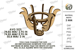 Egg Holder Laser Cut. Egg Stand. Easter Decor SVG Product Image 2