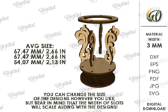 Egg Holder Laser Cut. Egg Stand. Easter Decor SVG Product Image 2