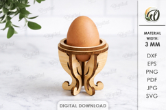 Egg Holders Bundle Laser Cut. Egg Stand. Easter Decor SVG Product Image 9